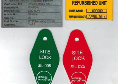 Industrial and commercial tags