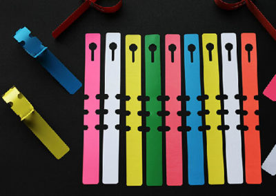 Self-tie labels
